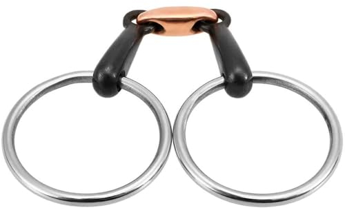 TopHomer Pferd Trensengebiss, 125mm Edelstahl Pferd Mund Gebiss Kupfer Mund Tack Trensengebiss für Stunden Training Rennen