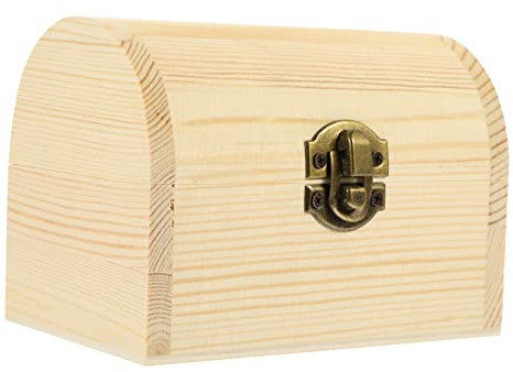 Lurrose Organizer-Boxen Bastel-Organizer Für Jungen Und Mädchen Aufbewahrungskoffer Aus Holz Glatte Oberfläche Vintage- -Organizer Spielzeughalter Unbehandeltes Holz