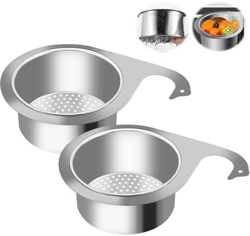 WIYETY Colador De Acero Inoxidable En Forma De Cisne: 2 Piezas Colador Resistente, Colador Multifuncional, para Cocina (Grande)