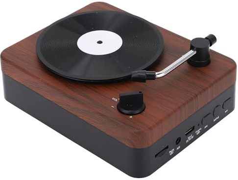Mini Haut-Parleur Bluetooth, Haut-Parleur Portable sans Fil, Tourne-Disque Rétro en Forme pour la Maison
