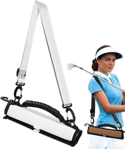Golftasche – Kleine Golfschlägertasche, leichte Golftasche | Klein verschleißfest mit 3 bis 6 Schlägern, Leder Golf-Reisetasche für Männer, Reisen, Kompakter Golfschläger-Organizer und Port