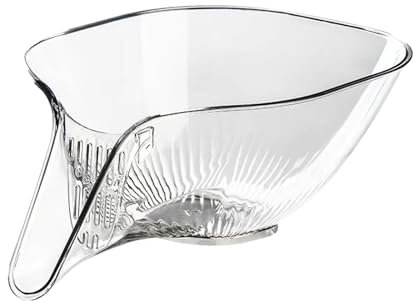 Cestino di drenaggio versatile da cucina, per riso, frutta, verdura, lavabo, setaccio, multifunzionale