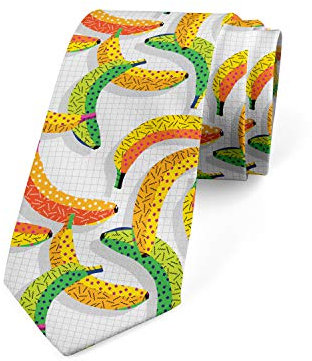 BHHJKK Corbata multicolor moderna para hombre, Verde lima y naranja, Talla única
