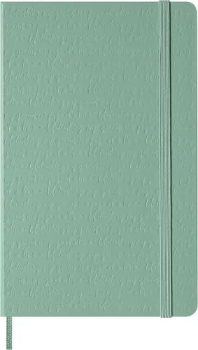 Moleskine Classic Notizbuch, Liniert, Hardcover mit Gummiband, Farbe Salbeigrün, Large 13 x 21 cm