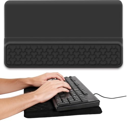 Zyiphor Handauflage Tastatur Tastaturständer mit Handballenauflage, Ergonomischer Handgelenkauflage Tastatur für Computer,Tippen,Büro,Arbeit,Zuhause,Gaming