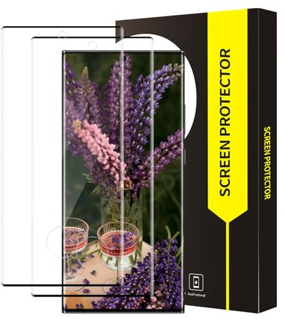 Cable Leader Schutzfolie für Panzerglas für Samsung Galaxy S23 Ultra 5G, 2 Stück Sensitive Touch Schutzglas, 9H Härte, 3D Kante, Keine Blasen, Hoch Definition Samsung S23 Ultra Displayschutzfolie