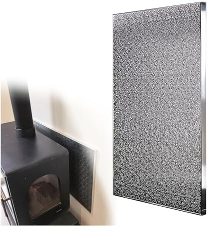 Heat Shield Board for Kitchen Appliances, Wood Stove Insulation/Stove Side Guard/Oven Backsplash/Fridge Protector/Fireplace TV Safety Barrier/Grill Shield(40x55 cm/15.7x21.7 in)