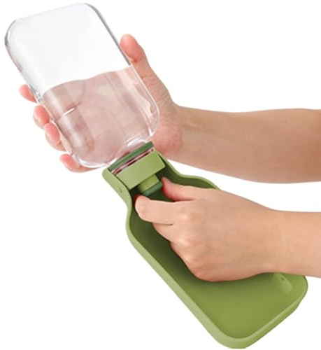 Botella de Agua para Perros 550ml Vaso Antiderrame | Bebedero Portátil para Perros y Gatos con Correa de Transporte Para Perros de Razas Pequeñas Medianas y Grandes Viajes