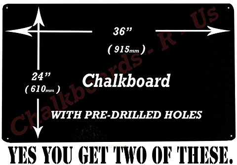 Large Chalkboard Blackboard Menu Board 36 X 24 - 915Mm X 610Mm x Two Code WH