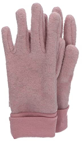 Sterntaler Fingerhandschuh Microfleece mit elastischen Bündchen – Warme Kinder Handschuhe – Mädchen Winterhandschuhe - Accessoire für kühlere Tage – rosa melange, Größe 5