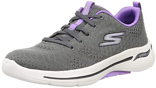 Skechers Women's Go Walk Arch Fit Unify, Gray/Lavender, 7