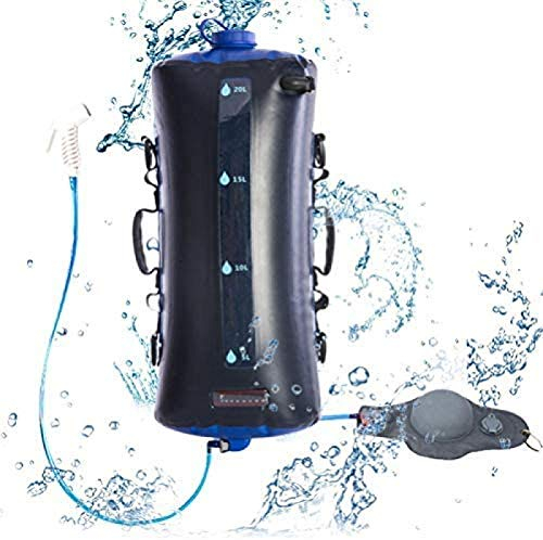 ZKHD Solar Duschen für Camping 20L Tragbare Outdoor Camping Duschtasche Camping Zubehör für Beach Swim Travel Wandern
