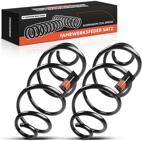 Frankberg 2x Federn Fahrwerksfeder Hinterachse | Kompatibel mit Astra G Cabriolet 2001-2005 Astra G CC 1998-2004 Astra G Coupe F07 2000-2005 Replace# 424029