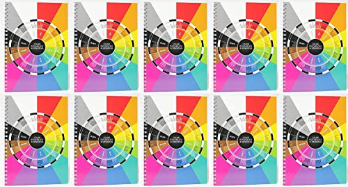 10x Collegeblock Kollegblock A4 blanko unliniert 80 Blatt 90g/qm Premium Marke ADINA Lin.20 (Psychologie der Farben)