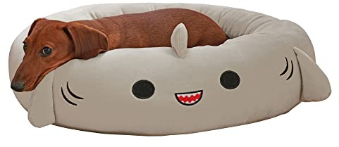 Squishmallows officiell 24-tums Gordon Shark husdjurssäng - medium ultrasoft officiell plysch husdjurssäng