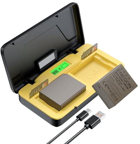 ENEGON Batterie NP-W126S / W126 1680mAh Chargeur Rapide 20W LCD pour Fujifilm XT30III, XM5, X100V, X100VI, X100F, X-T1, X-T3, X-T30, X-T100, X-A1, X-E1, X-E2, X-E3, X-M1, X-Pro1, HS30EXR, HS35EXR