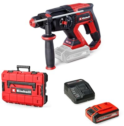Einhell Professional Akku-Bohrhammer TP-HD 18/22 D Li BL Power X-Change (18 V, Brushless, 2,3 J, SDS-plus, 22 mm Bohrleistung in Beton, D-Handgriff, Koffer, inkl. 4,0 Ah PLUS Akku)