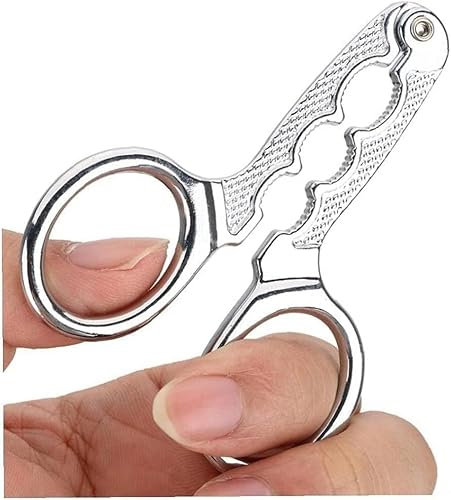 Silver Nuts Pistachio Sheller Opener Kitchen Tools Stainless Steel Nutcracker Multi-Function Walnut Pine Sheller Opener Nut Crackers Kitchen Utensils Specialty Tools Gadgets