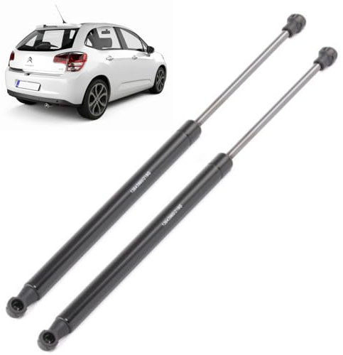 (Lot de 2) Vérin de coffre ou hayon arrière ressort à gaz pneumatique compatible pour Citroën C3 II et Suzuki SX4 II OEM 8115661 8731T9