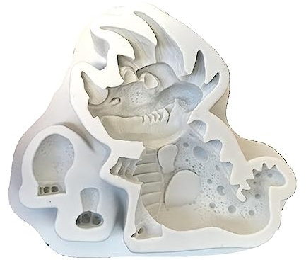 Moldes reutilizables para tartas de dinosaurio, molde de fondant, herramienta para hornear, triceratops, molde de silicona para decoración de fiestas infantiles