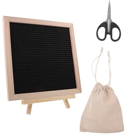 Vaguelly Filz-buchstabentafel Mit Quadratischem Design Diy Nachrichtentafel Für Zuhause Buchstabentafel-schild Mit Holzrahmen Ankündigungstafel Für Partys Und Festivals