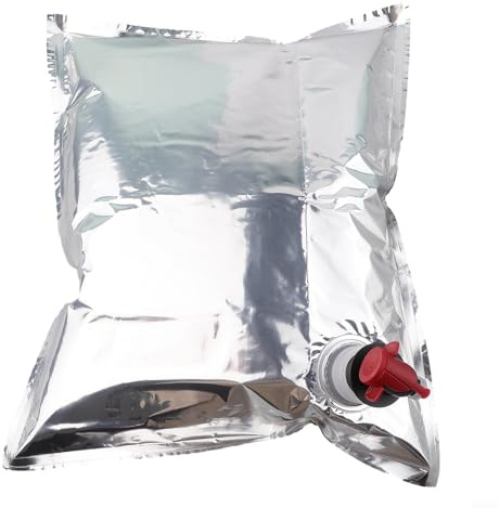 Yuanpgky 5 sacchetti di ricambio per dispenser di vino Bag In Box, capacità 5 litri con rubinetto a farfalla, sacchetti multistrato per succhi di frutta e bevande non gas