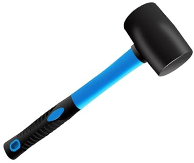 1000-g Gummihammer für professionelle Bauarbeiten mit verstärktem, verschleißfestem und platzsparendem Haken Anti Ermüdungs Design des Gummihammers