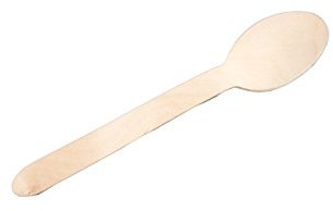 100 Holzlöffel Löffel Holz Einweg für Imbiss Grill Suppe natur biologisch umweltfreundlich