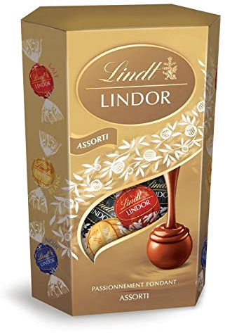 Lindt – Lindor Cornet surtido 200 g – Lote de 3 – Se vende por lote – Envío gratuito en Francia