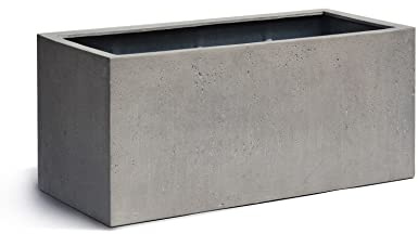 Eschbach® Pflanzkübel Box 100 Beton Grau Rechteckig * 100 x 45 x 45 cm * 10 Jahre Garantie