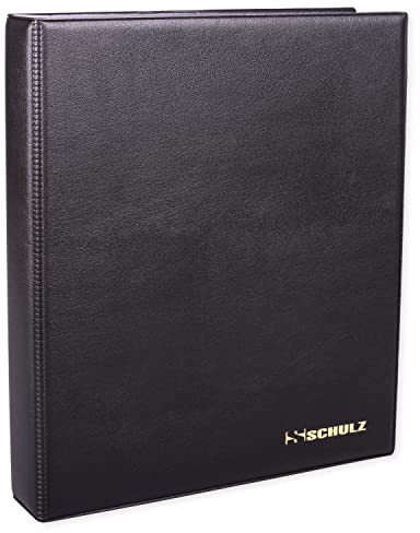 Banknote Collection Album – Storage Book Banknotes Holder – Large Collecting Pocket Binder - Protect and Store 25 Notes - Original SCHULZ Album In Black