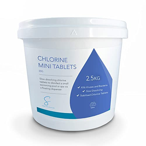 Sweet Spa Solutions Chlorine Tablets 20g Mini 2.5kg - Hot Tub, Spa and Swimming Pool Chlorine Tablet Treatment