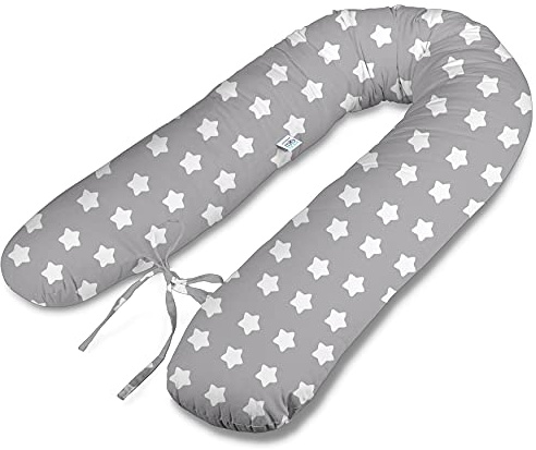 ekm trade Typ V 180cm XL Stillkissen Schwangerschaftskissen Lagerungskissen Seitenschläferkissen Handmade 100% Zertifizierte Baumwolle Geräuschlos (12)