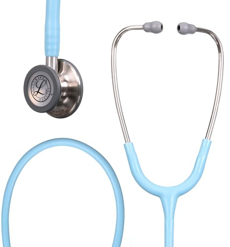 3M Littmann Fonendoscopio para monitorización Classic III, campana de acabado en acero inoxidable, tubo azul marino, 5912C