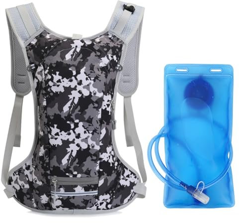 Wander-Wasserrucksack, Jogging-Rucksack, leicht, atmungsaktiv, schweißfest, verstellbar, für Männer und Frauen konzipiert, perfekt für Marathons, Langstreckenrennen und Wassersäcke.