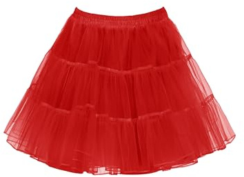 Wikoan Jupon sous Robe Femme Petticoat Années 50 A-Ligne Tutu Jupons pour Femmes Rockabilly Jupe Tulle Vintage Fond de Robe S-XXL