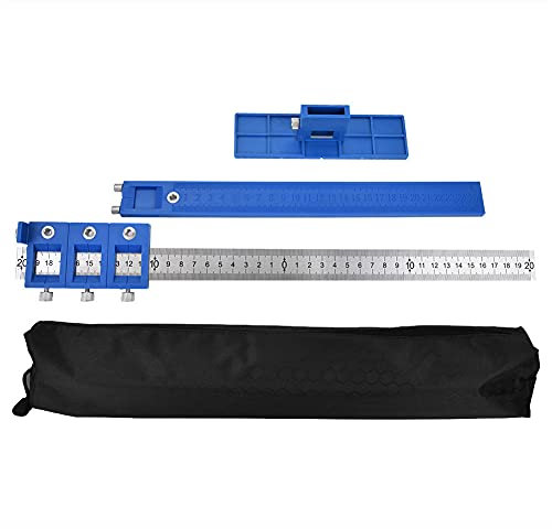 Kitchen Door Handle Jig, Adjustable Cabinet Hardware Jig, Punch Locator Tool Cabinet Hardware Drill Guide Template Installation Accessories for Installation of Handles Knobs Doors Drawer Pull