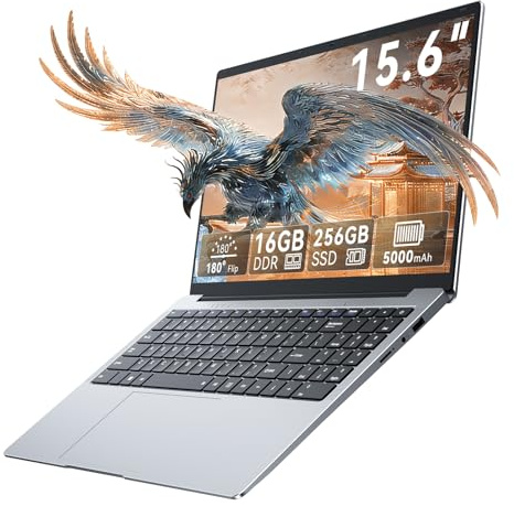 Tylvx 15.6 FHD Laptop Computer, Win 11 Laptop with Intel Dual-Core 4425Y, 16GB RAM 256GB SSD,Lightweight Portable Notebook for Student Online Learning, Home Office, Light Business & Entertainment