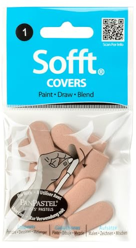 Sofft Artist Tools by GOLDEN, Covers - No. 1 Round (Refill Pack), Pack of 10, Professional Artist Pastels