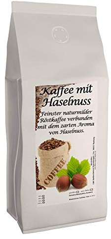 C&T Aroma kaffe – aromatiserad kaffekvarn – hasselnöt 1 000 g – privat rostning spets kaffe Flavoured Coffee