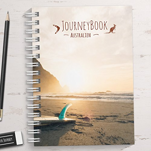 Reisetagebuch Australien zum selberschreiben/als Geschenk - DIN A5 mit interaktiven Aufgaben und Challenges und Reise-Zitaten