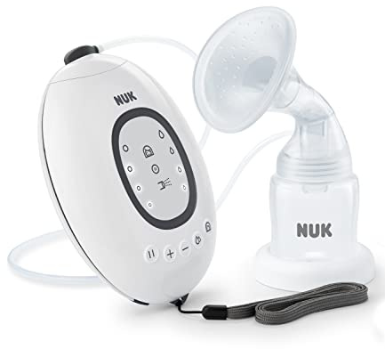 NUK First Choice+ elektrische Milchpumpe, LED-Display und Memory Funktion, inkl. Muttermilchbehälter, 150 ml
