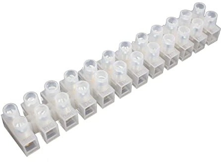 Lumonic 5x Lüsterklemme für Kabel Größen von 4-6mm² I Für bis zu 15 Ampere und 380 Volt I Lüsterklemmen in einer 12er Reihe von Kupfer Verbindungsklemmen