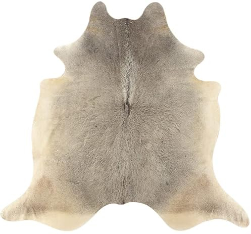 generisch KUHFELL Teppich STIERFELL GRAU Natur 240 x 200 cm XL RINDERFELL VON KUHFELLE ONLINE
