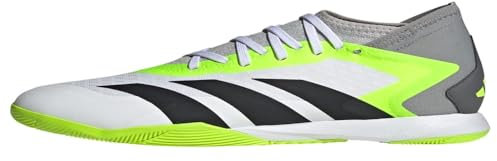 adidas Predator Accuracy.3 Indoor-/Futsal-Schuhe, Weiß/Schwarz/Lucid Lemon, 40 EU