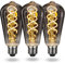 EAVOLUSON Ampoule LED E27 Vintage Blanc Chaud, Ampoule E27 Vintage Dimmable Spiral LED Filament 4W Lumière Douce, Ampoule Vintage Edison Convient au Salon, Chambre à Coucher, Couloir, Patio, etc.