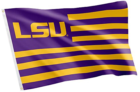Desert Cactus Louisianna State University Indoor and Outdoor 100% Polyester University Flag Banner, 3x5 Feet LSU Tigers (Nation)