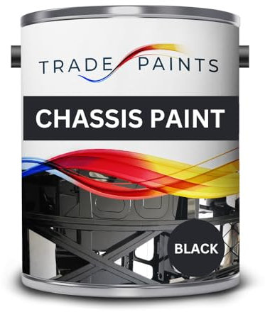 paints4trade Chassis Paint Black - Satin - 5L - Protect & Restore Car Vehicle Underbody