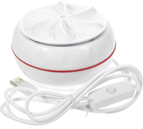 HOMSFOU Kleiner Wäschewaschmaschine Leichtes ABS Material mit USB Ladefunktion Tragbare 30w Leistung für Dünne Kleidung und T-shirts im Wohnheim oder Reisen