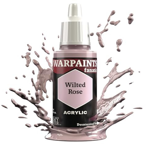 The Army Painter, Warpaints Fanatic Wilted Rose Single Acrylics, Miniature Hobby Painting, Quality Paint for Miniature Wargaming